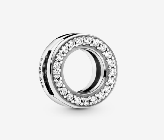 Circle of Pavé Clip Charm