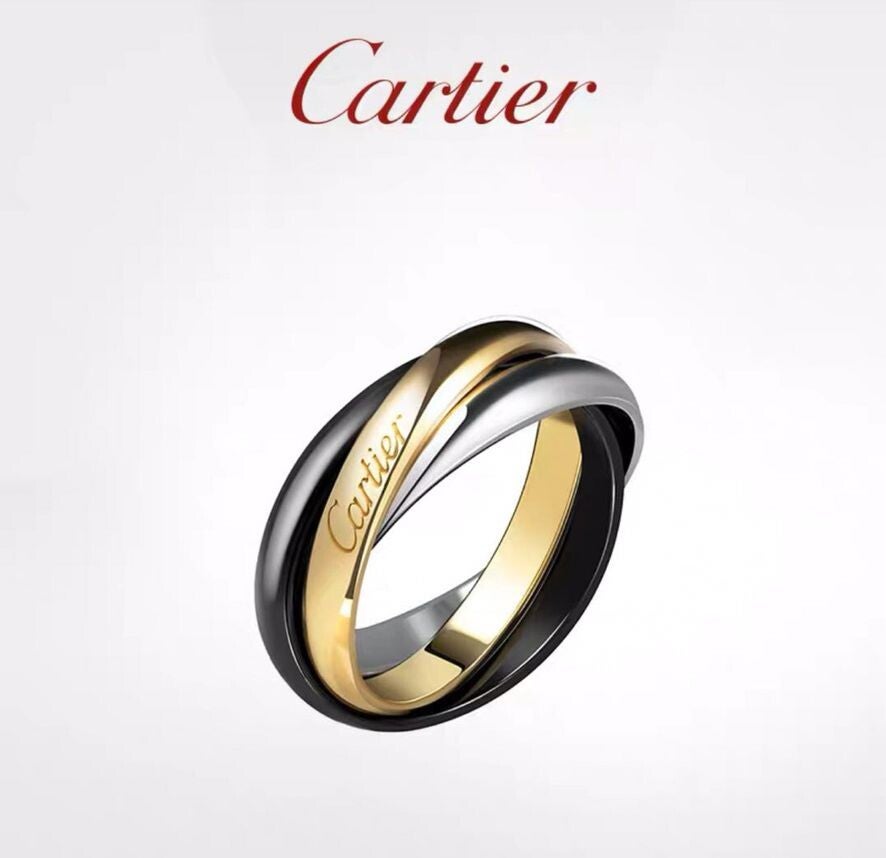 CARTIER anillo Trinity Oro Amarillo Oro Blanco Rosa