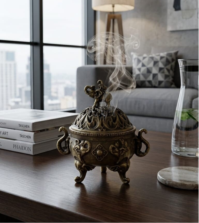 Quemador de inciensos cobre