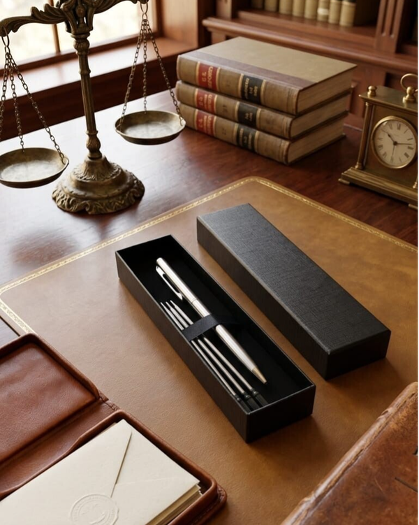 Elegante bolígrafo acabado metálico - Unisex