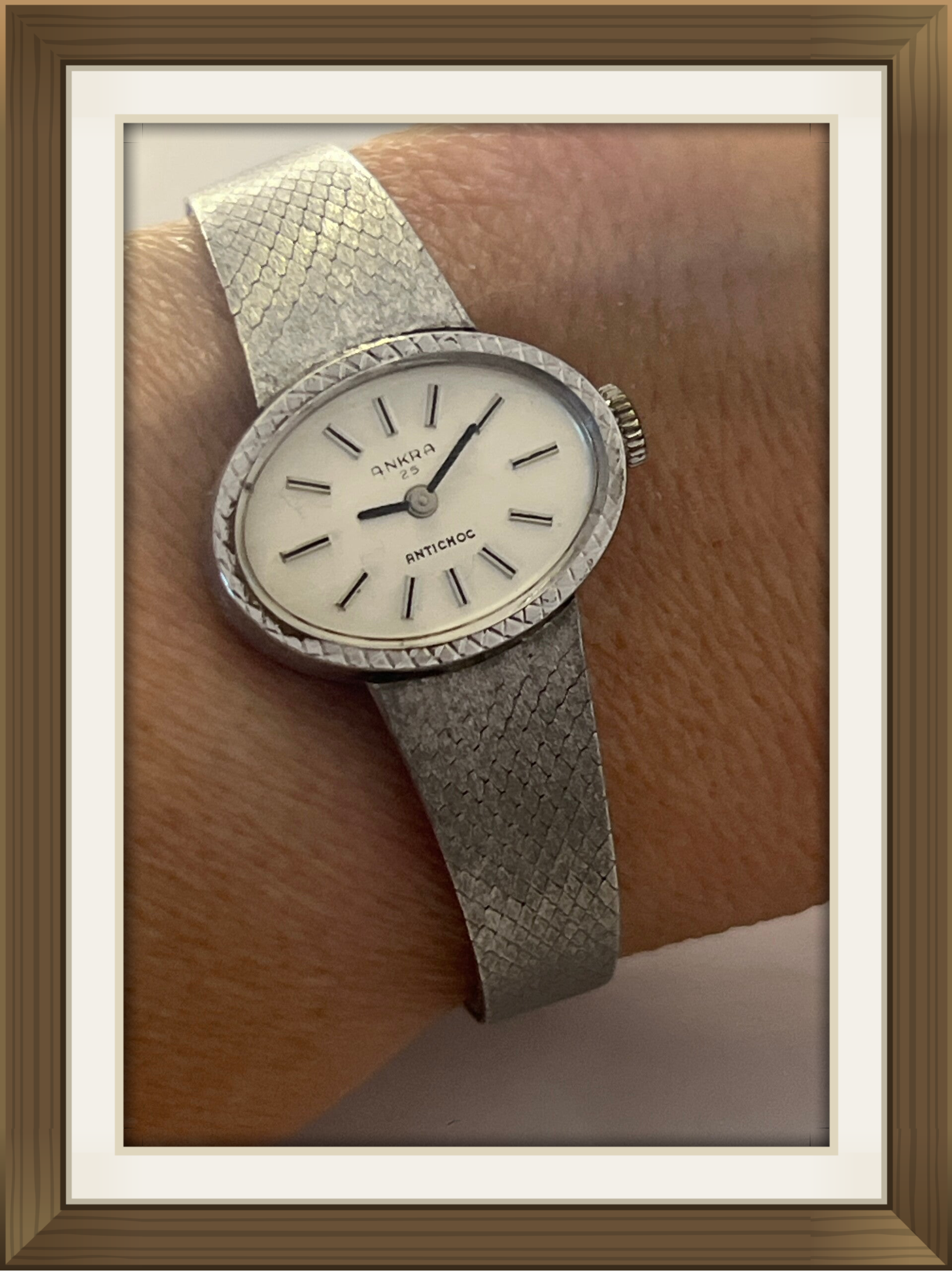 H15 Zilveren dames horloge