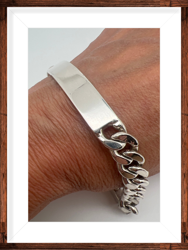Z34:  Zilveren Heren armband