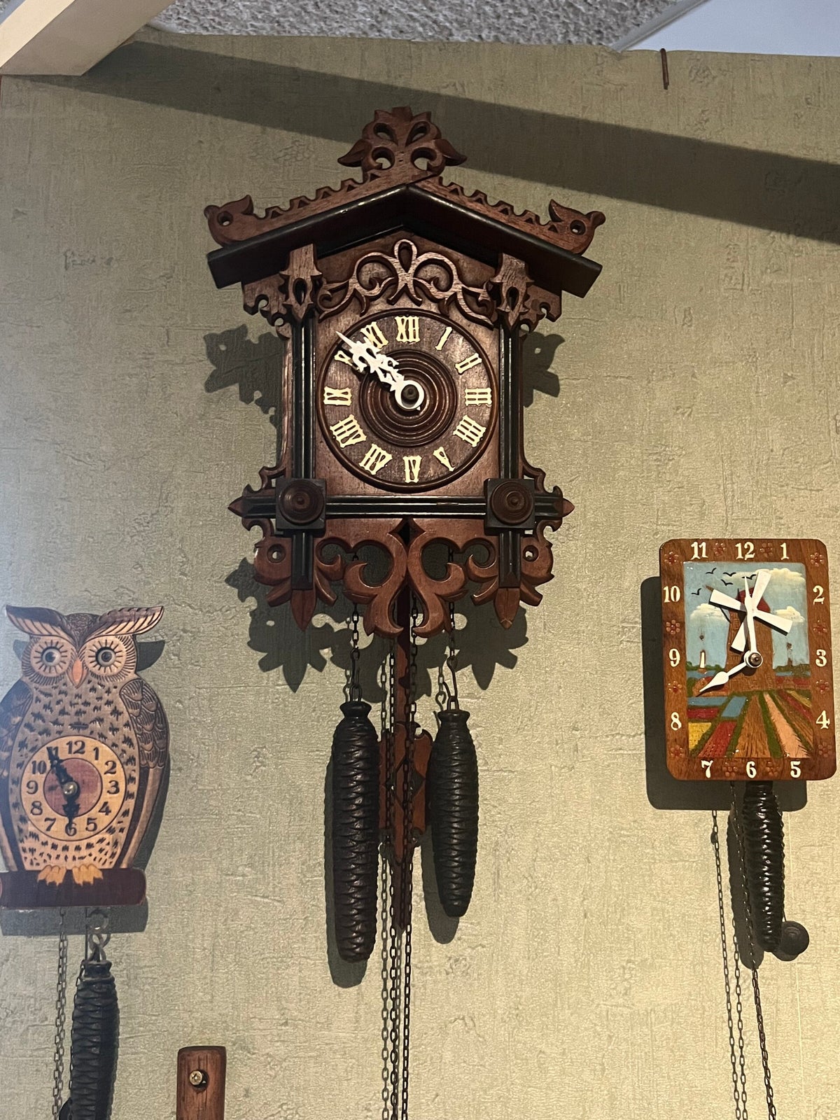 YGLONG Koekoek Klok Zwarte Woud Huis Klok Grote Handgemaakte Houten