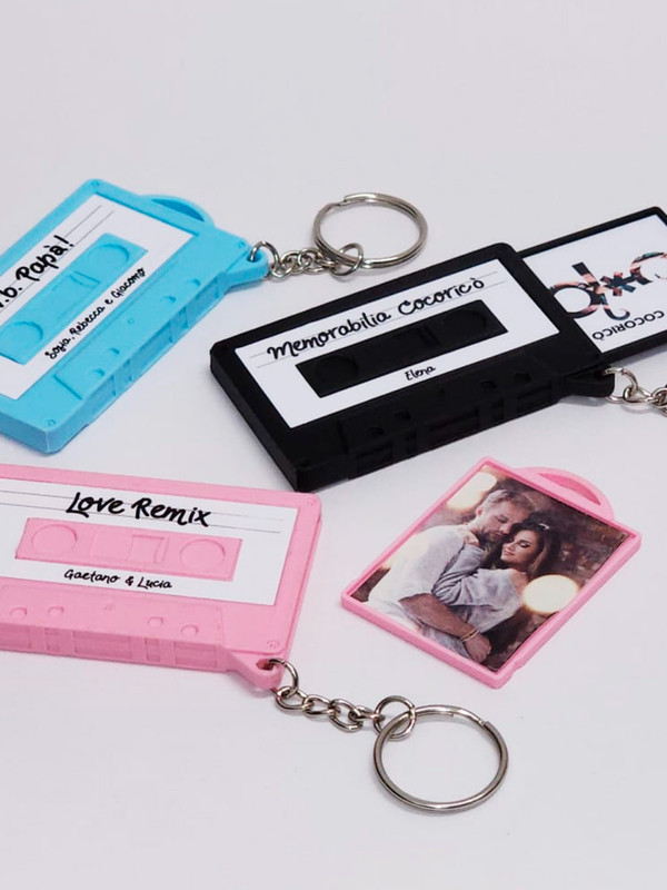 Llavero con foto - Casete