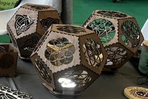 Lampe LED Dodécaèdre