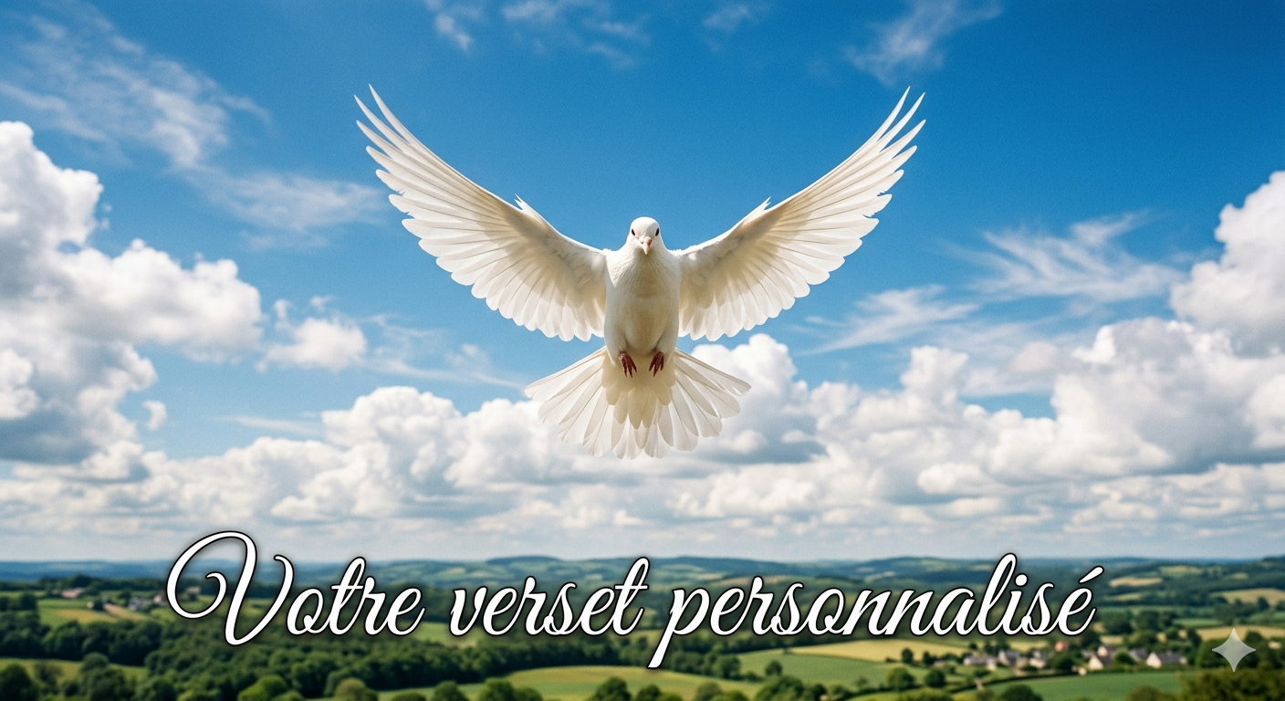 Dessous de verre personnalisés avec versets