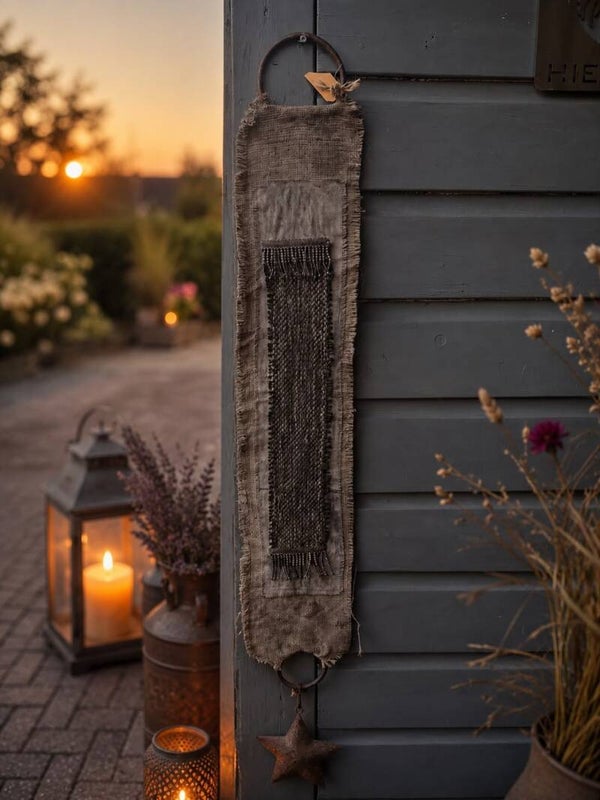 Shabby hanger met ster roest