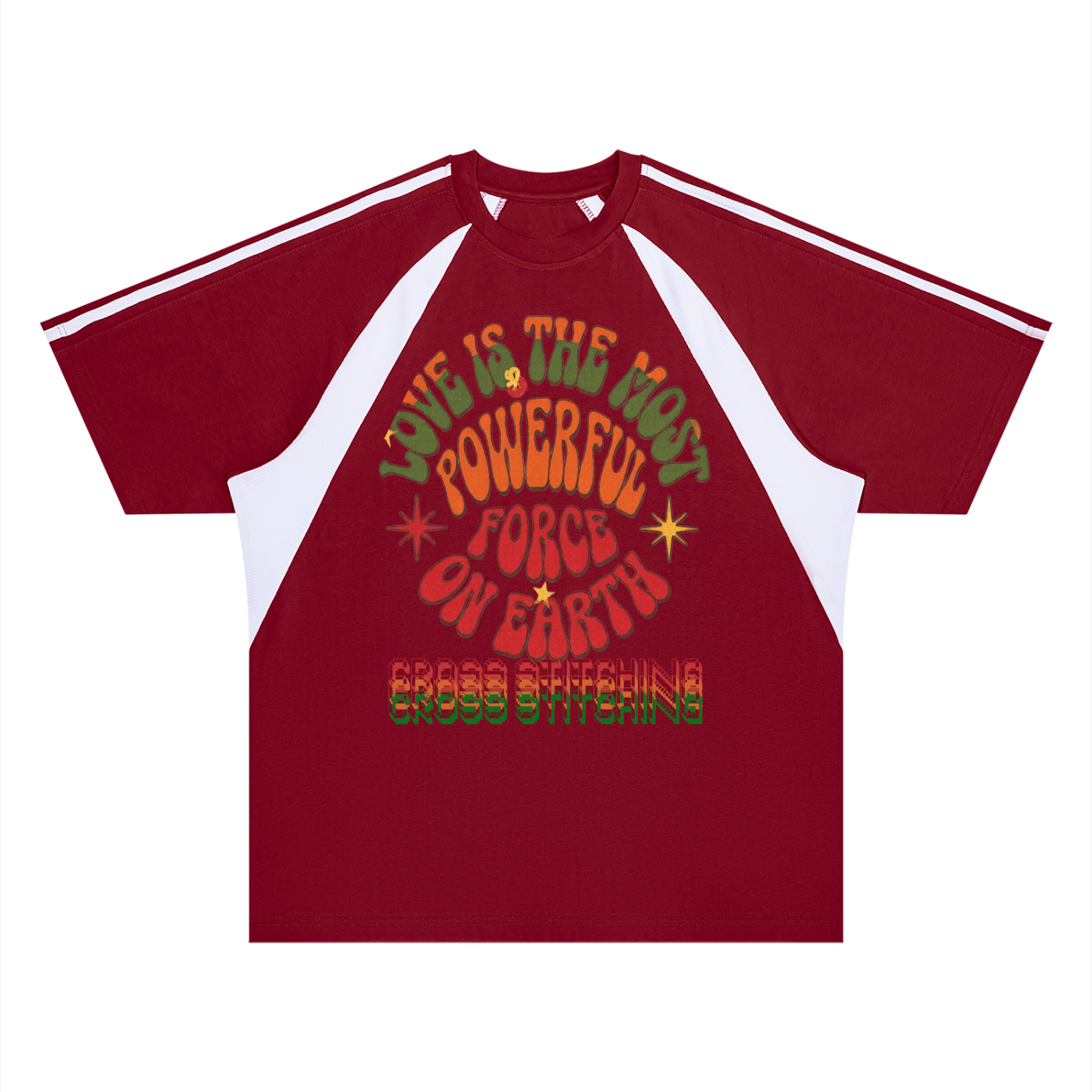 Dark Red Multiverse Peace Tee
