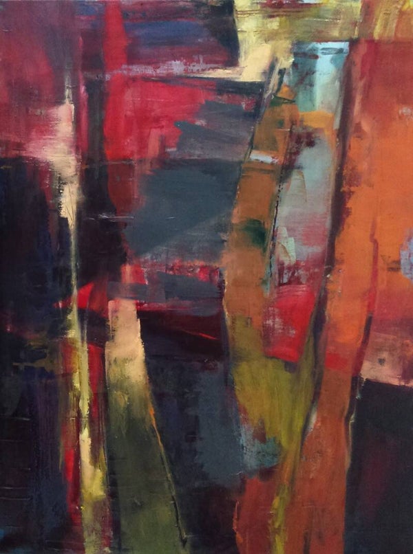 Abstract strokes 50 x 70 cm