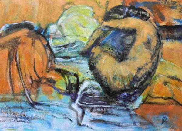 Modern lichaam inspired by Degas 50 x 70 cm