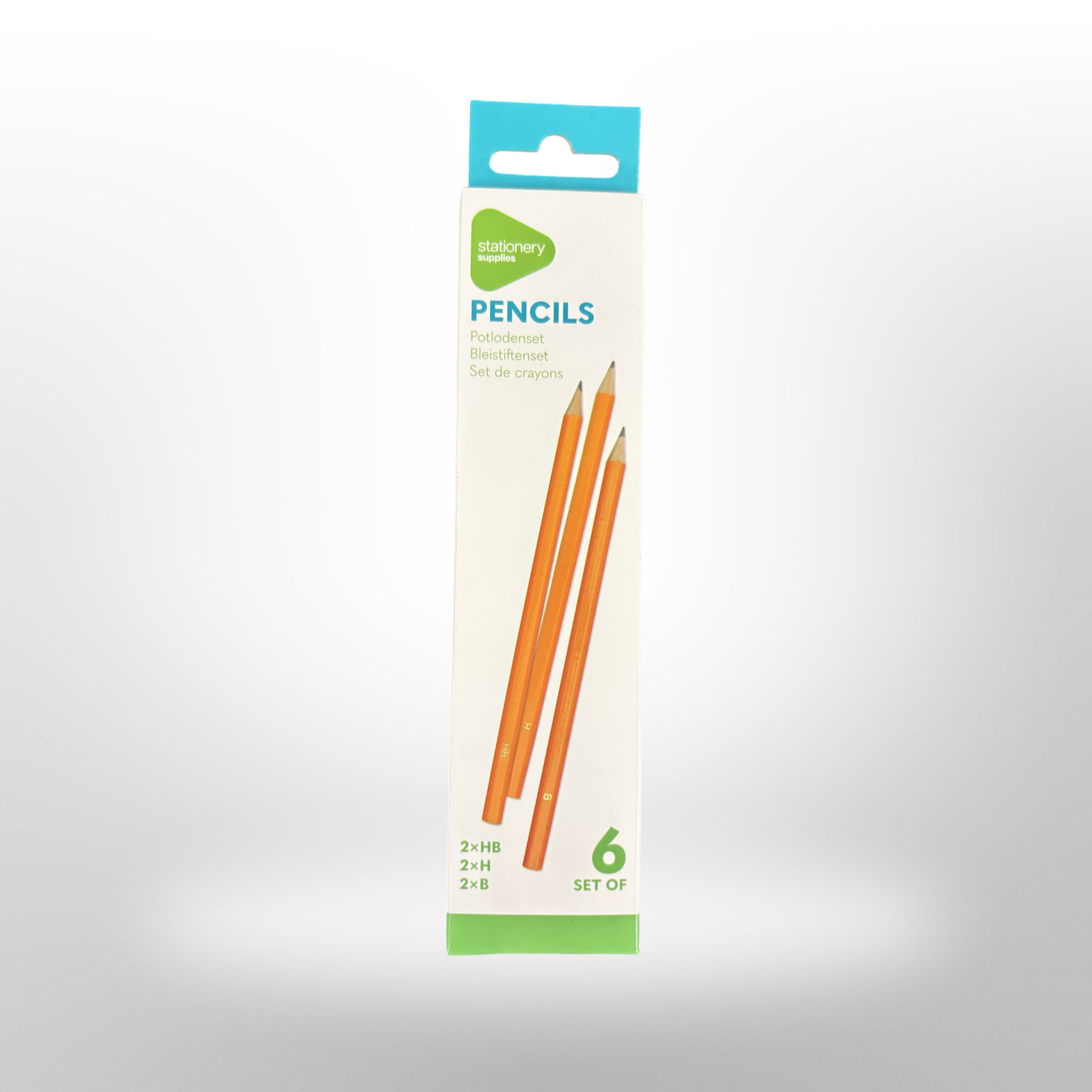 6 pak potloden