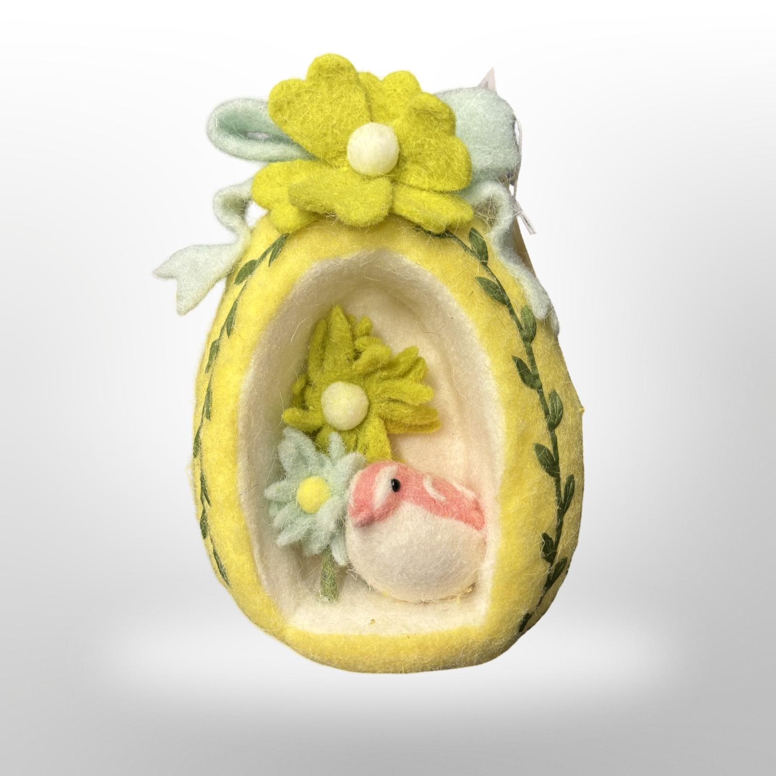 decoratie ei met mus groot