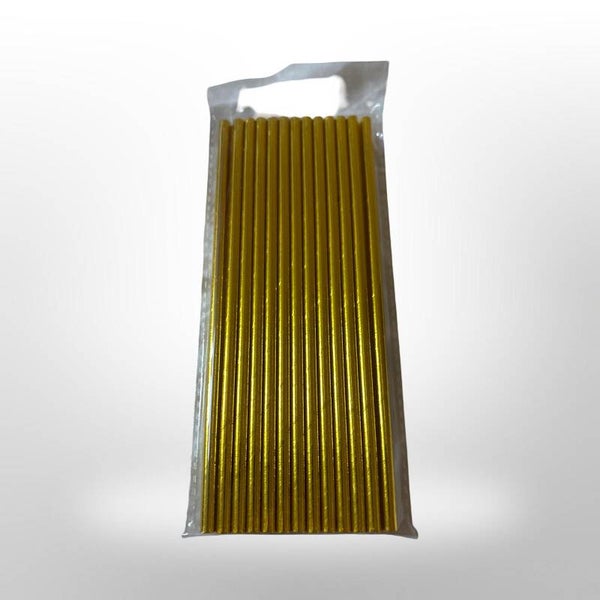 papieren rietjes goud