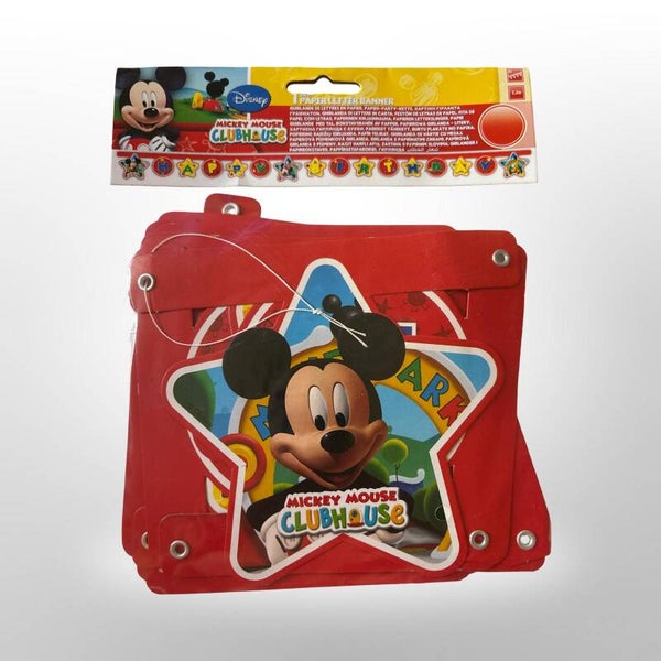 Mickey Mouse feestslinger happy birthday