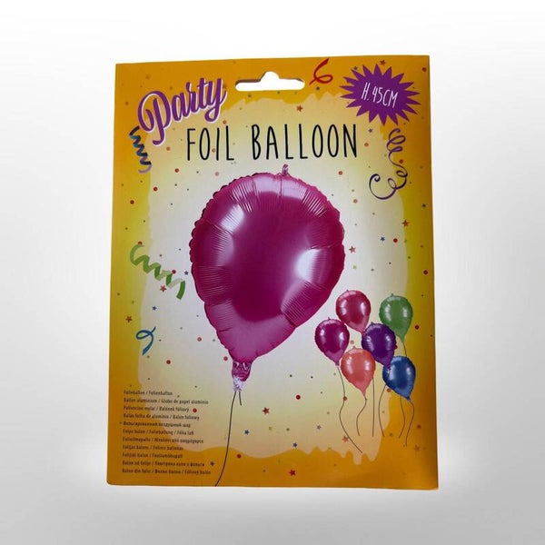 folieballon licht rood/paars