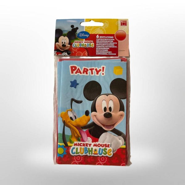 Mickey Mouse uitnodigingskaarten