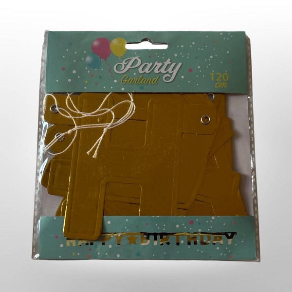 garland happy birthday goud