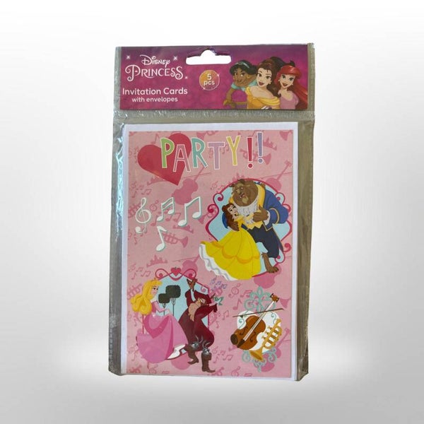 uitnodigingskaarten Disney princess