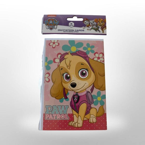 uitnodigingskaarten paw patrol