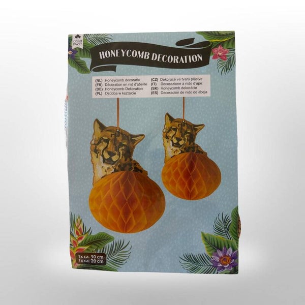 honeycomp decoratie set luipaard