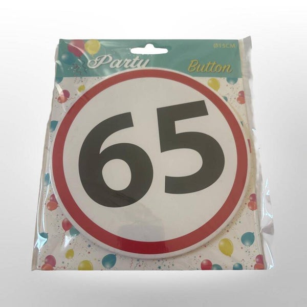 feestbutton groot 65