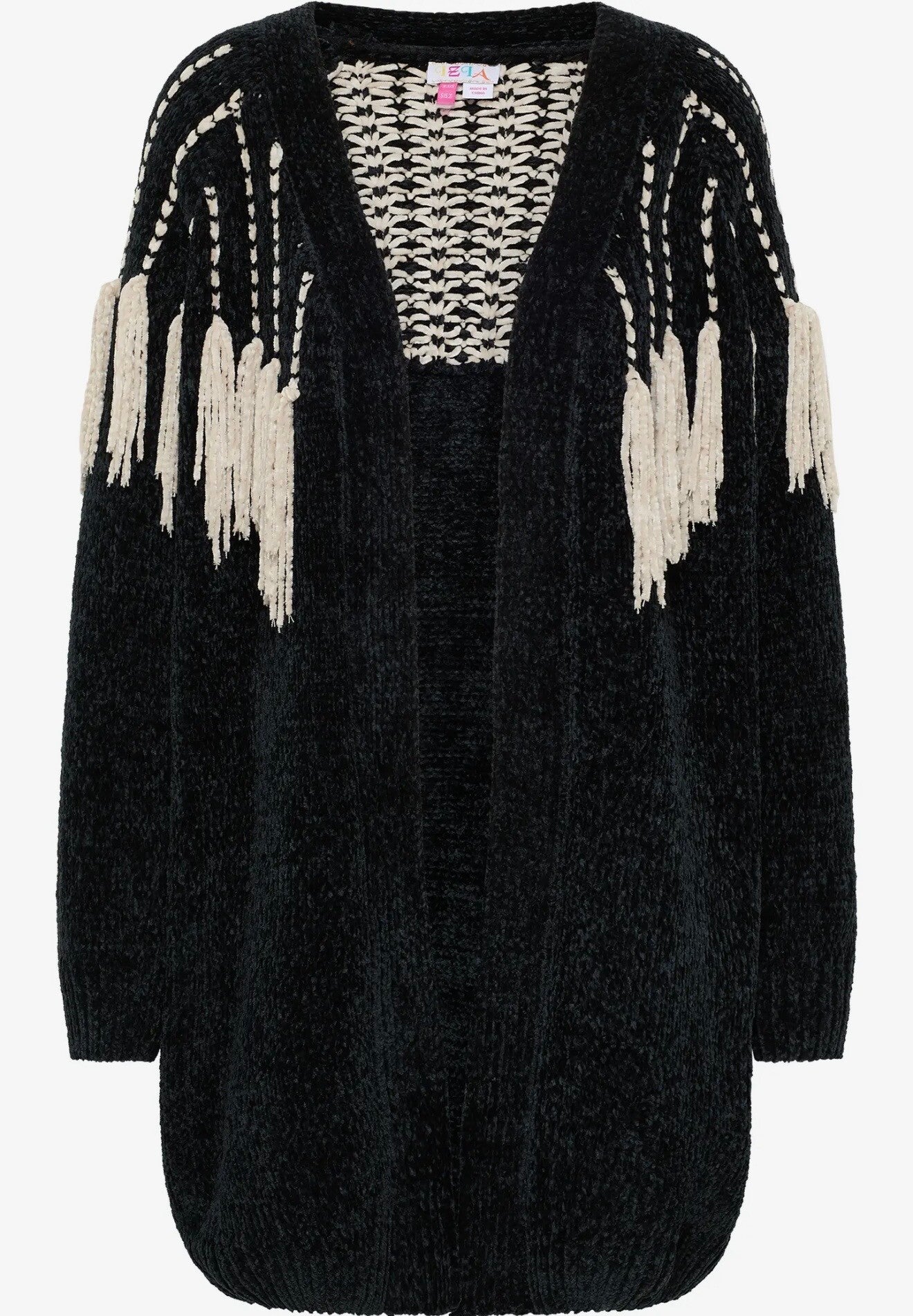 Cardigan in chenille