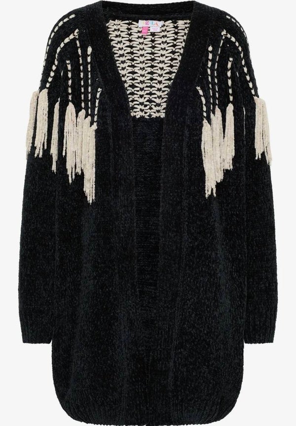 Cardigan in chenille