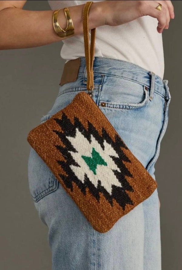 Pochette Azteco con cinturino