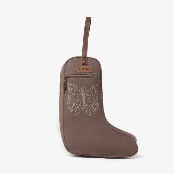 Borsa per stivali Sunstone in cotone e pelle