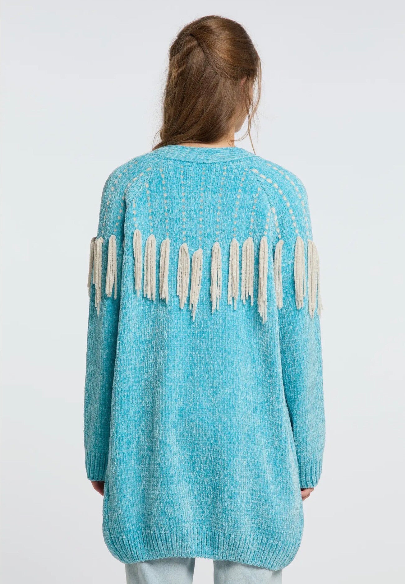 Cardigan in chenille
