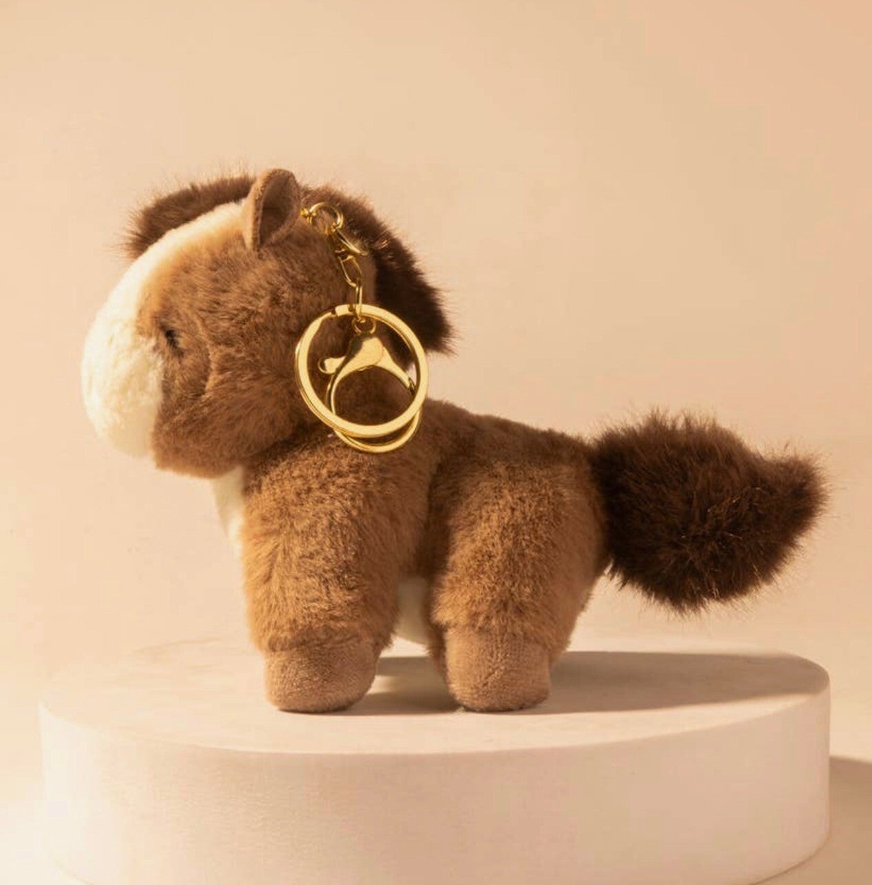 Charm per borsa Saddle Sweetheart in Desert Fawn