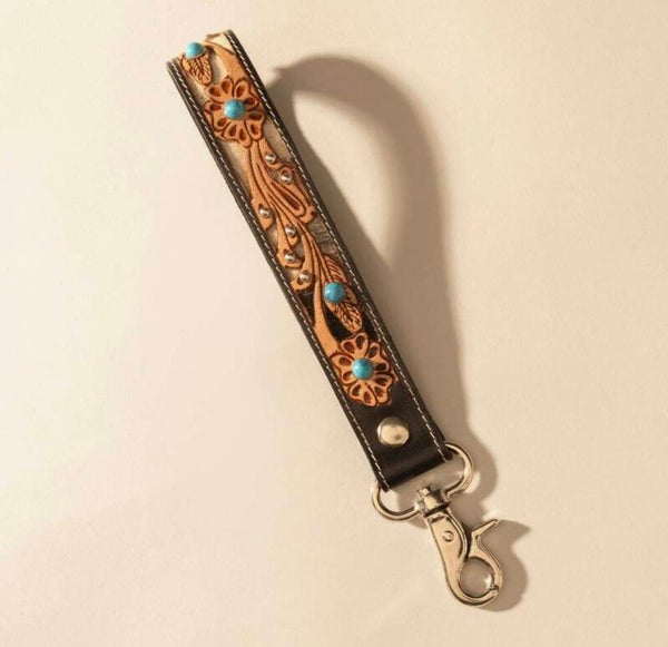 Charm River Glen Portachiavi in pelle Hairon