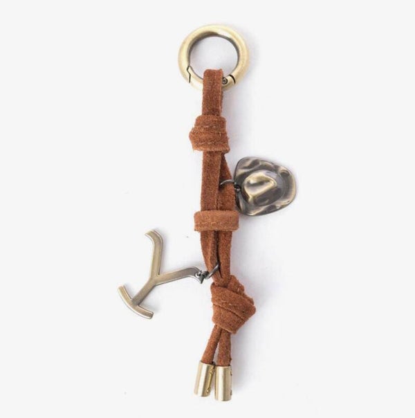Charm portachiavi in pelle Yellowstone Lariat Loop