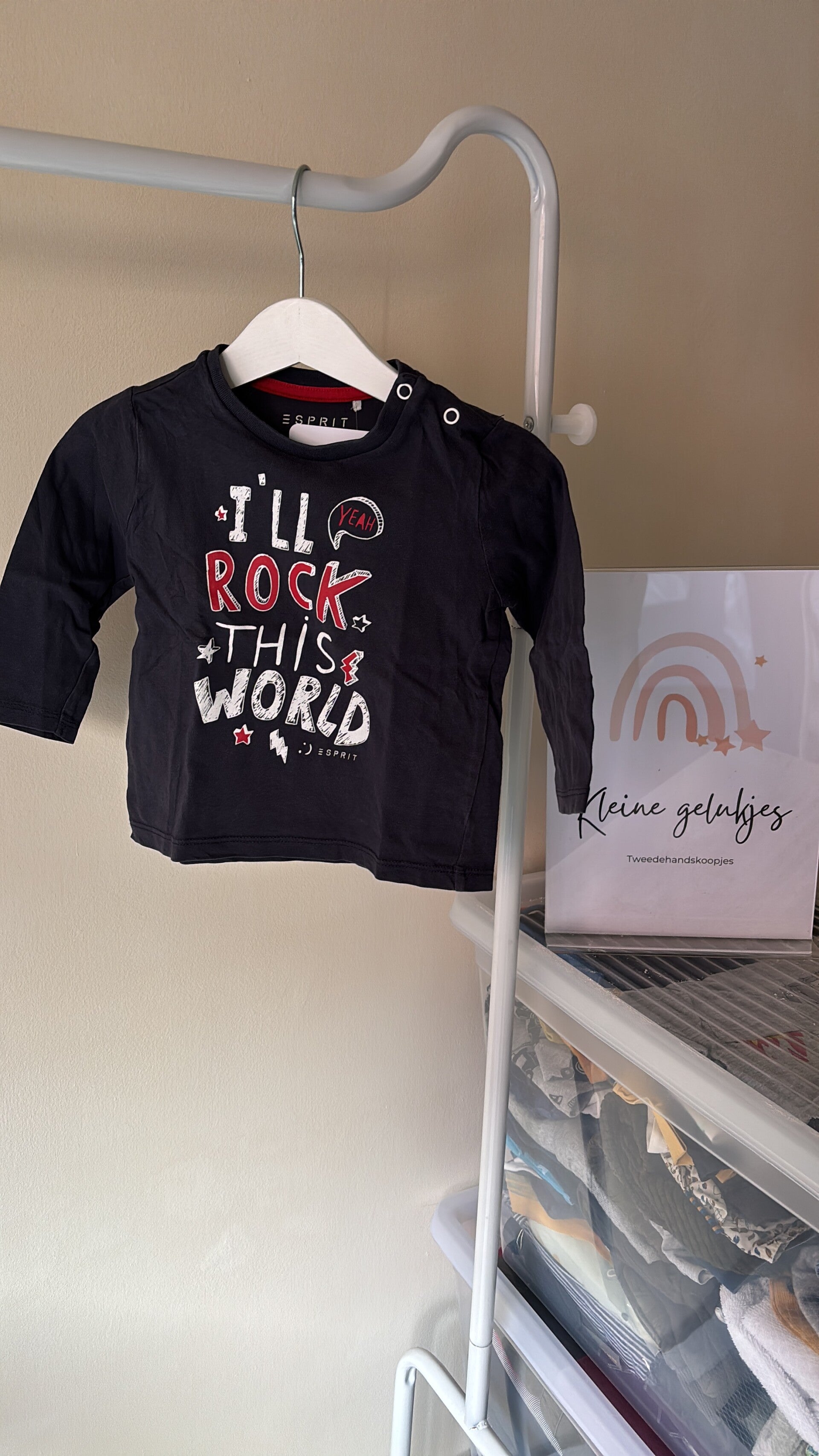 Marineblauwe longsleeve