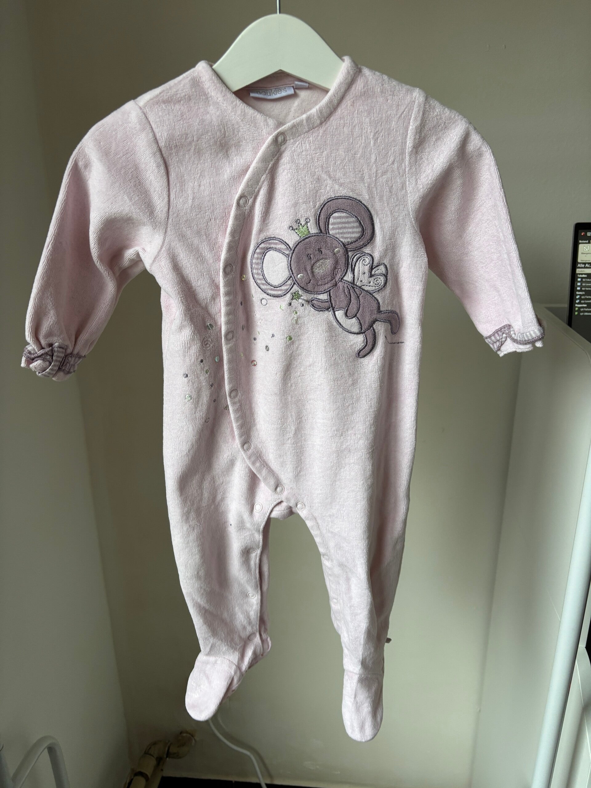 Lichtroze winterpyjama