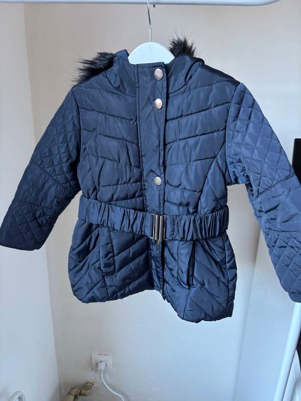 Marineblauwe winterjas