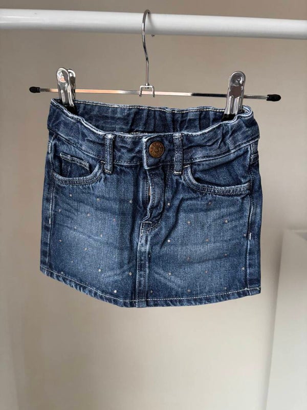 Jeansrokje met glittertjes