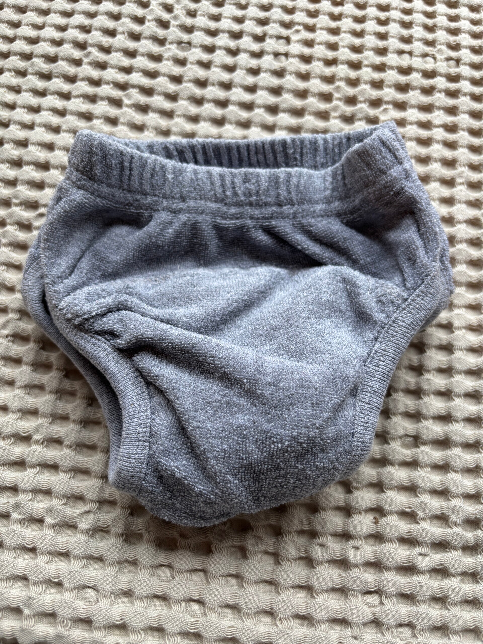 Grijze uitwasbare luier