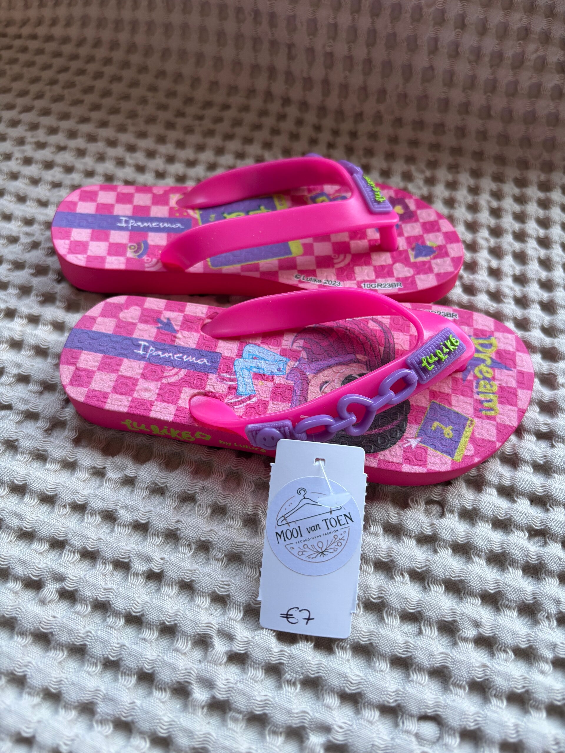 Roze slippers | Maat 25/26