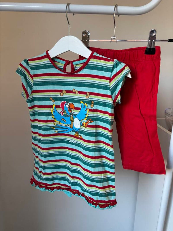 Gestreepte tweedelige pyjama