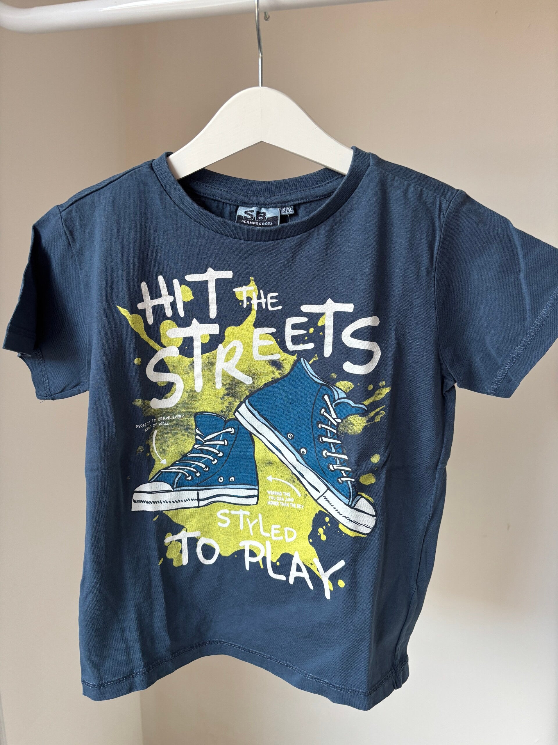 Marineblauwe t-shirt