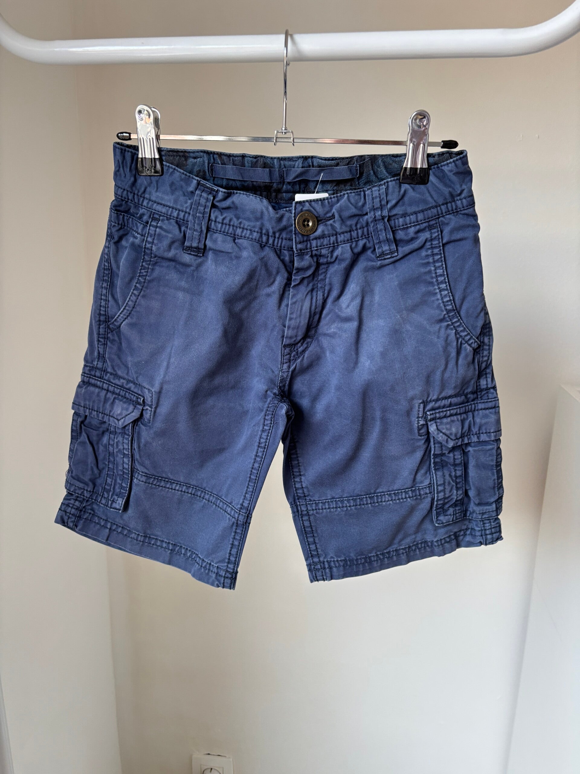 Marineblauwe jeansshort