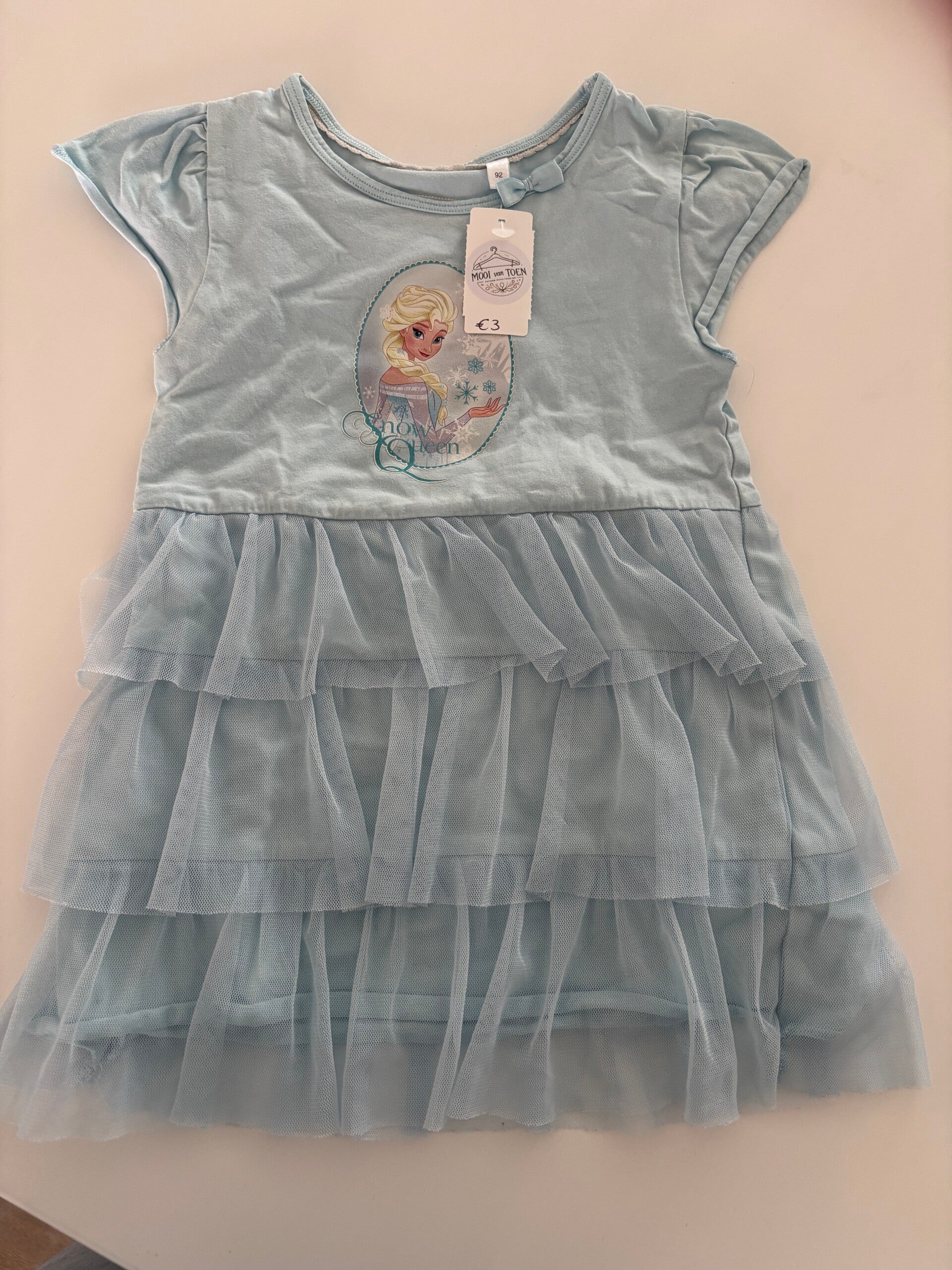 Lichtblauw jurkje Frozen | C&A | 92