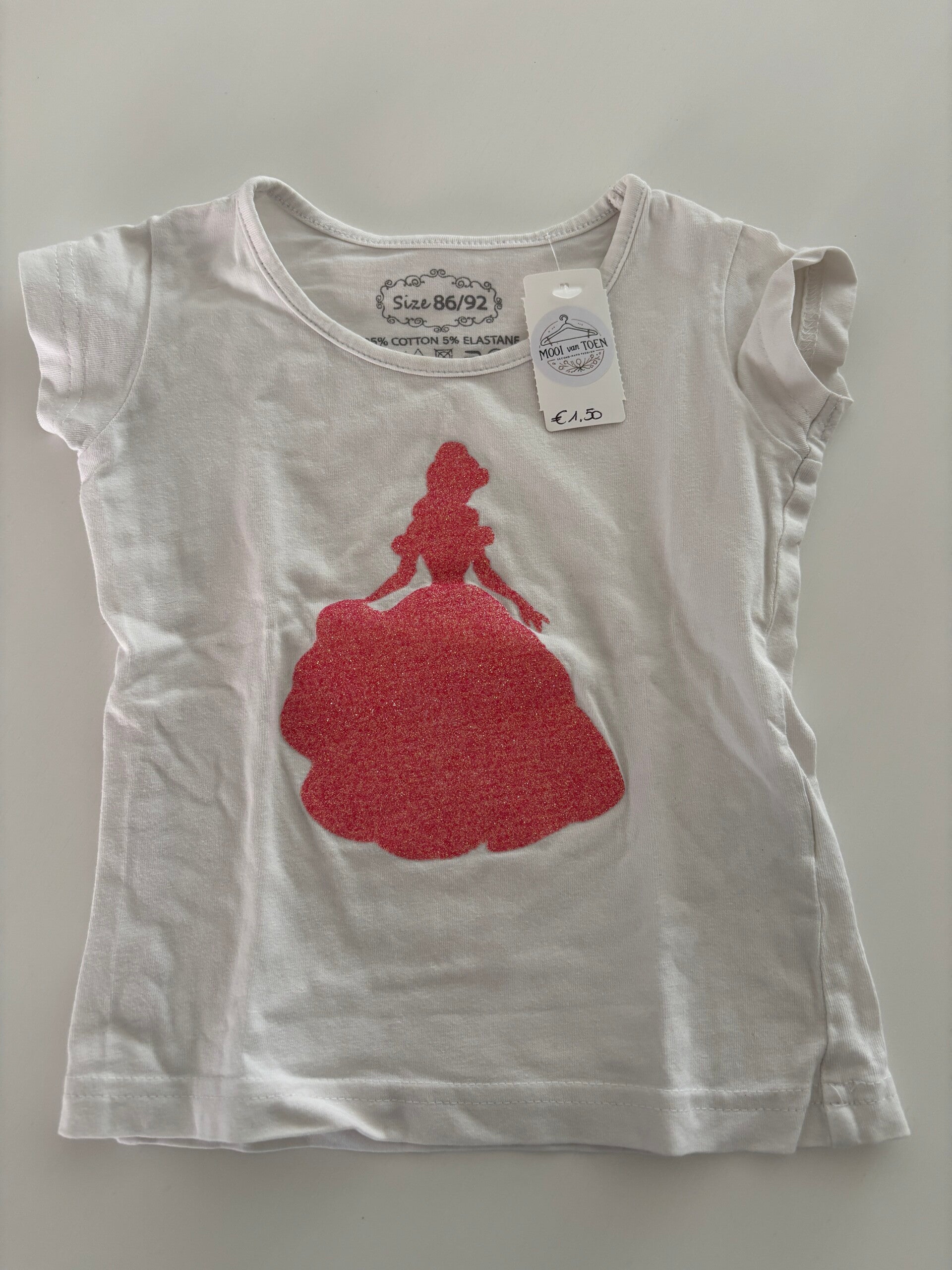 Witte T-shirt | 86/92