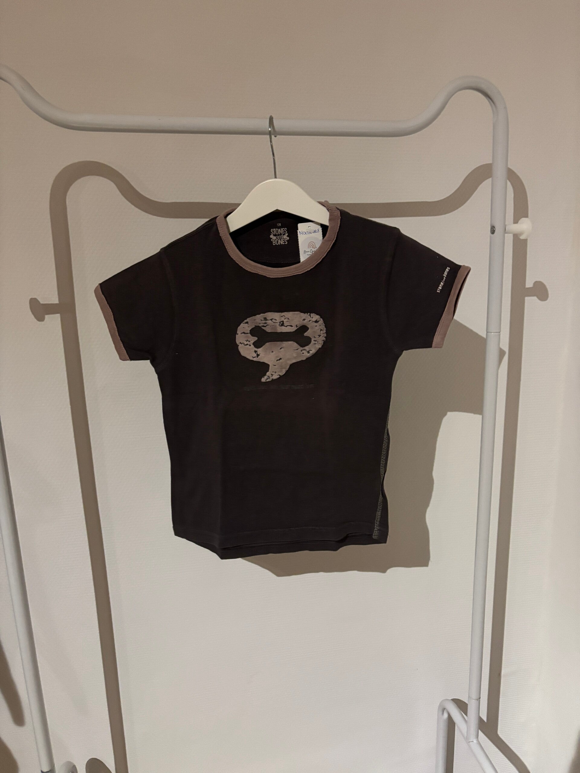 Grijsbruine t-shirt Stones&Bones