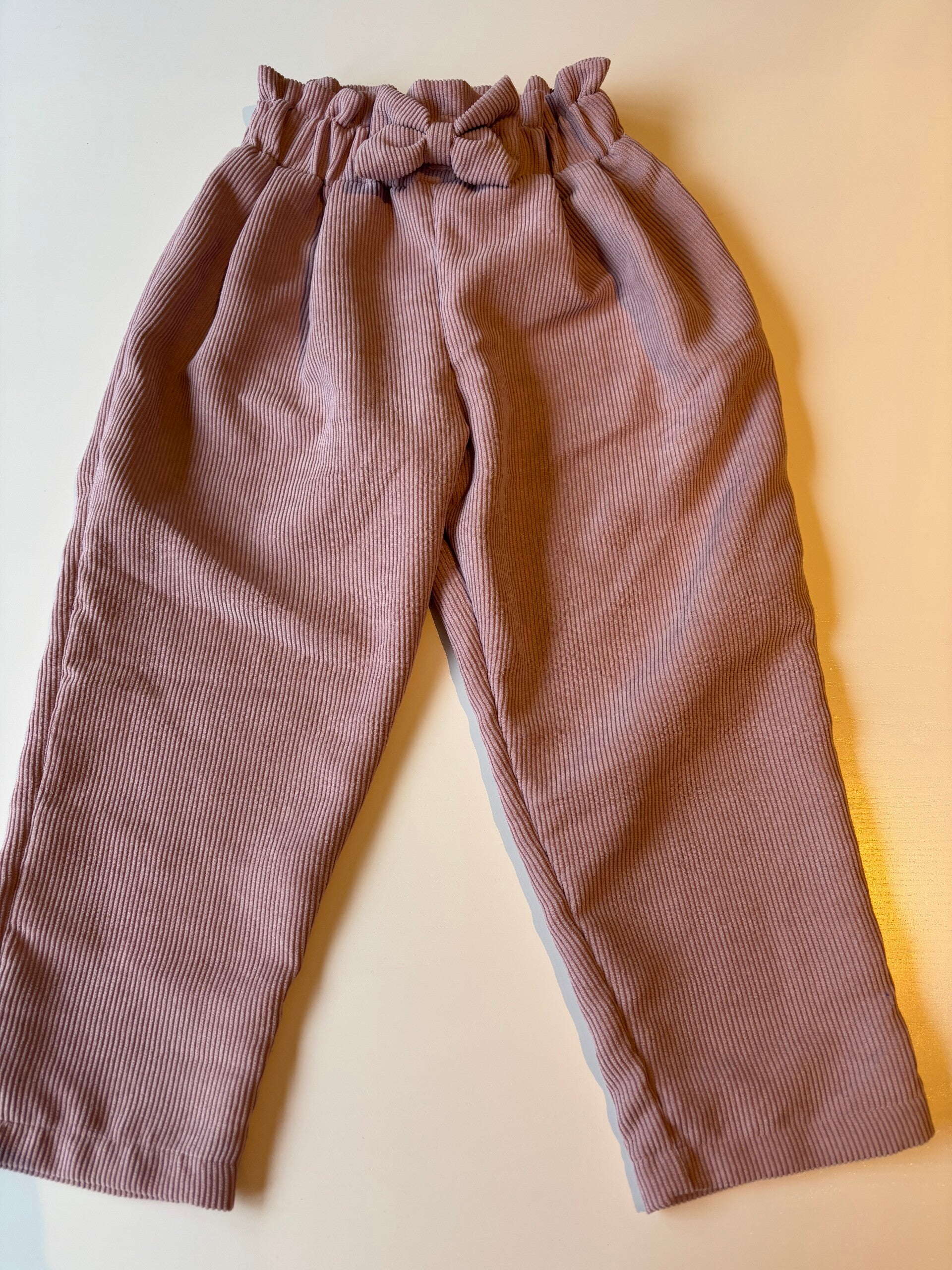 Oudroze tailored fit broek