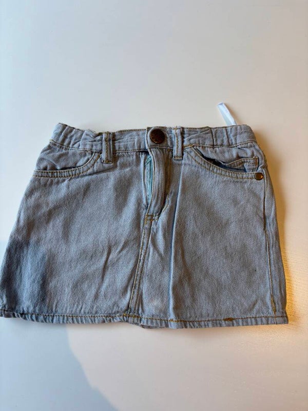 Lichtblauw jeansrokje