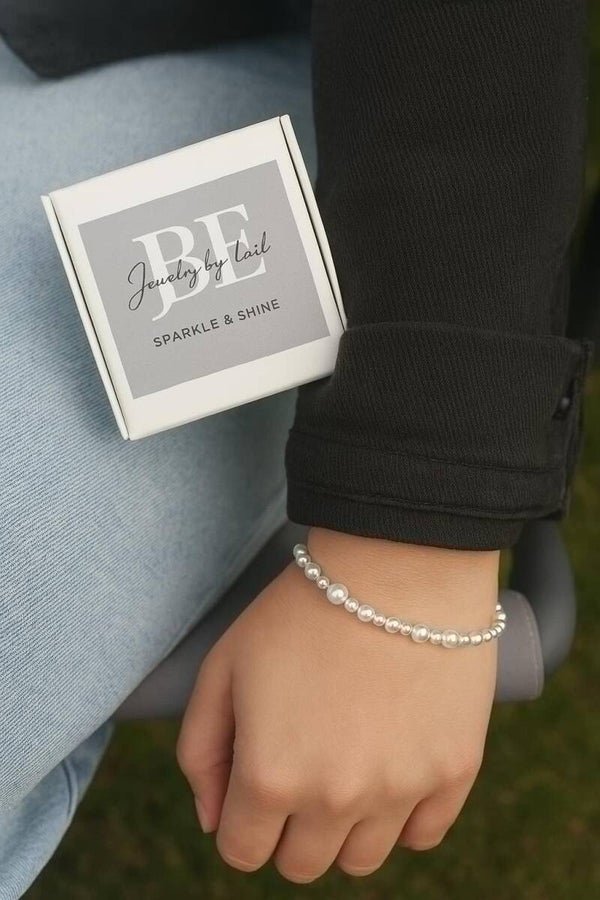 witte horizon elastiek armband