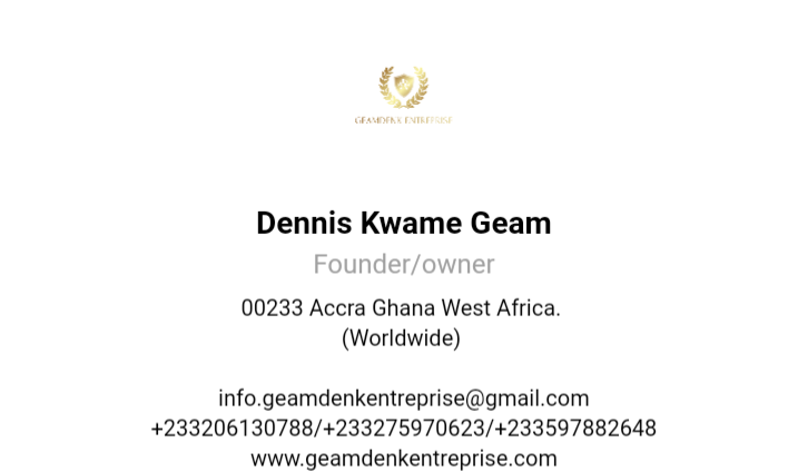 Business card contact