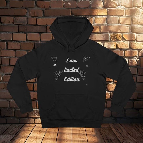 I Am Limited Edition Hoodie | Goth Script, Spiderwebs, Gothic Vibes
